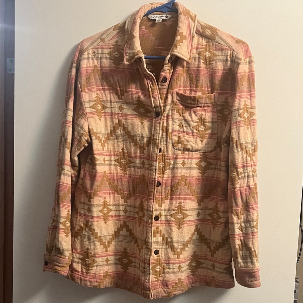 Aztec Patterned Long Sleeve Shirt